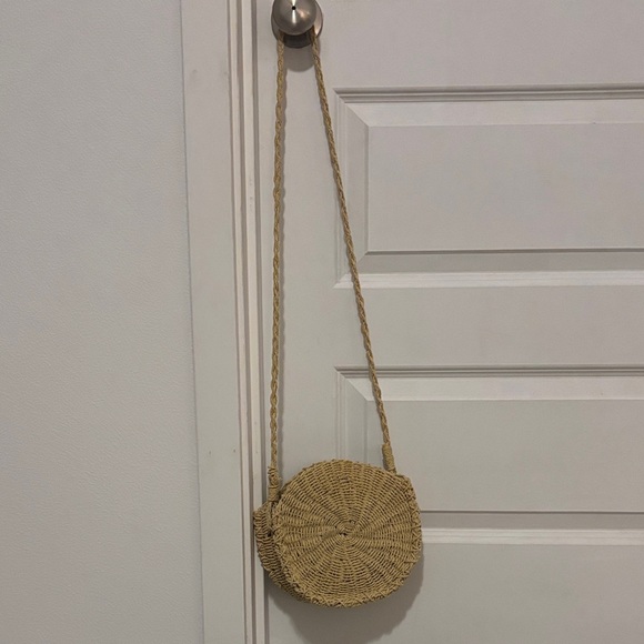Urban Outfitters Handbags - Tan Woven Crossbody Bag